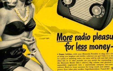 Bakelite radio advert
